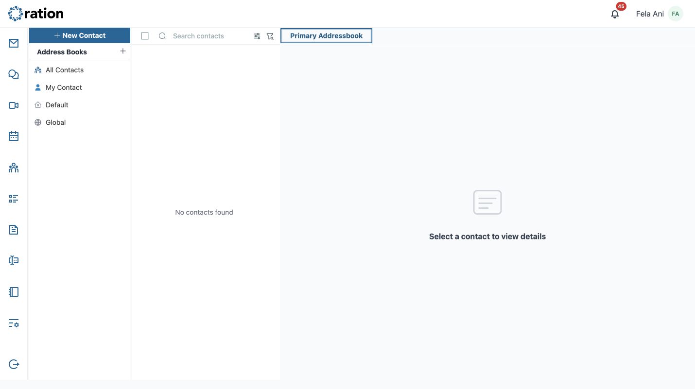 Ration Contacts overview
